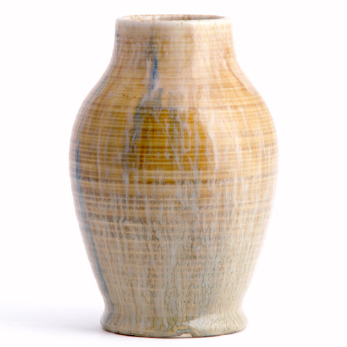 Appraisal: DEDHAM Experimental vase by Hugh Robertson covered in an amber