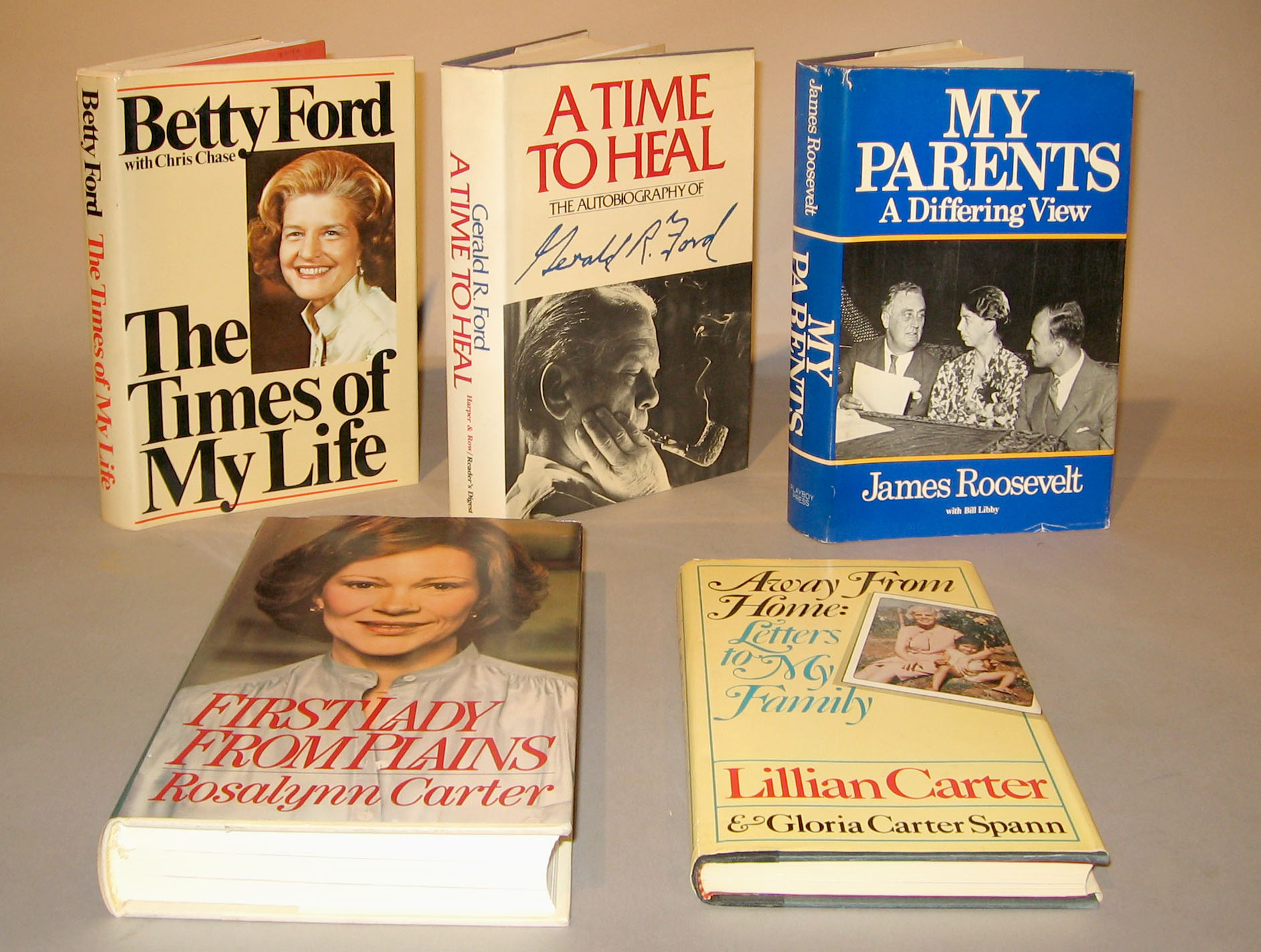 Appraisal: vols American Presidential Families Signed Books Ford Gerald A Time