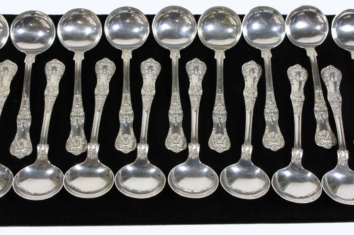 Appraisal: TIFFANY COMPANY STERLING SILVER SPOONS English King pattern for coffee