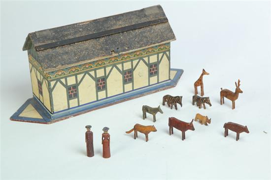 Appraisal: NOAH'S ARK Germany early th century pine Original paint and