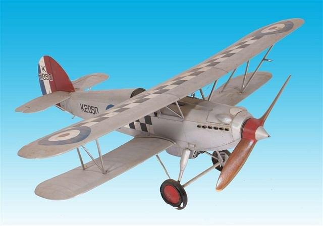 Appraisal: HAWKER FURY K A well constructed former flying scale model