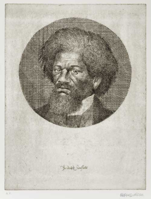 Appraisal: CHARLES WHITE - Frederick Douglass Etching x mm x inches