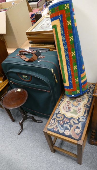 Appraisal: A mixed collection of items to include Antler suitcase multi