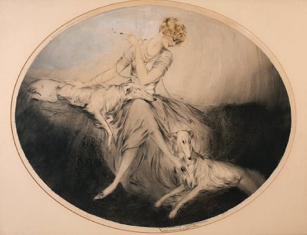 Appraisal: Louis Icart French - Pals H C amp I Etching