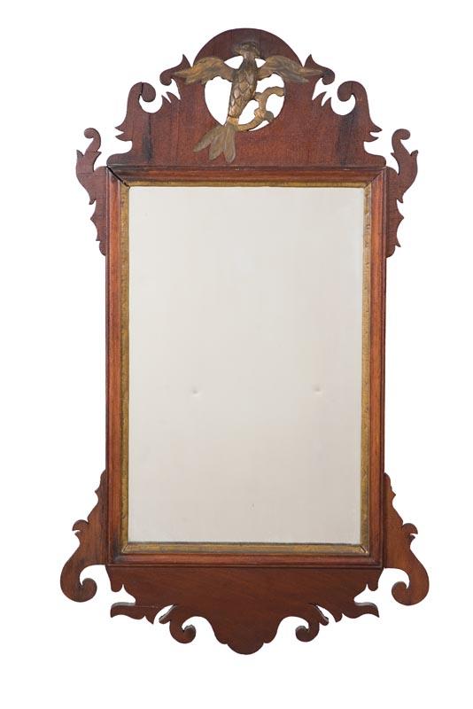 Appraisal: CHIPPENDALE MIRROR WITH PHOENIX American or English late th-early th