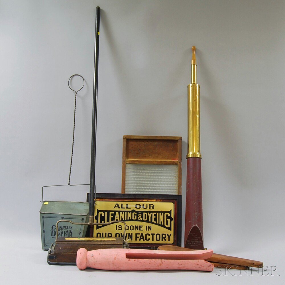 Appraisal: Group of Domestic Items an economy washboard a cleaning and