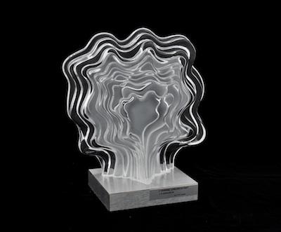 Appraisal: Daum L'Homme Arborescent by Jean Pierre Demarchi Glass Sculpture on