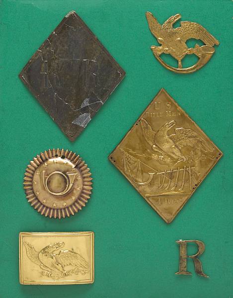 Appraisal: A group of early Rifle Company plates Comprising Pattern excavated