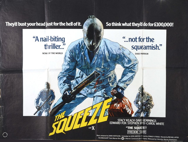 Appraisal: THE SQUEEZE Warner Brothers crime starring Stacy Keach artwork by