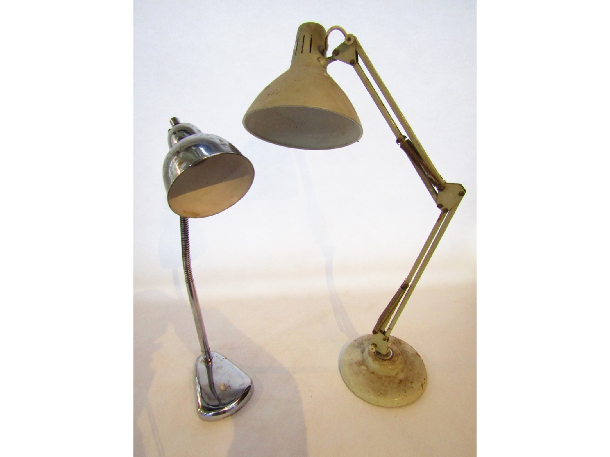 Appraisal: A th century Angle Poise type desk lamp bearing label