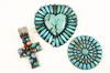 Appraisal: JEWELRY LOT - Three piece lot of sterling and turquoise