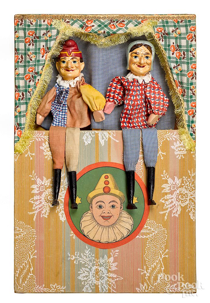 Appraisal: German Punch and Judy puppet stage German Punch and Judy