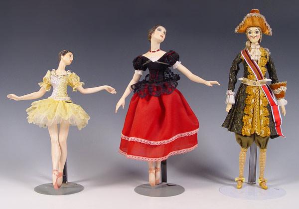 Appraisal: RUSSIAN BALLET DOLLS Purchased in Russia by the consignor as