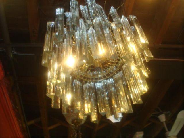 Appraisal: Kosta Boda Style Chandelier As-is chips