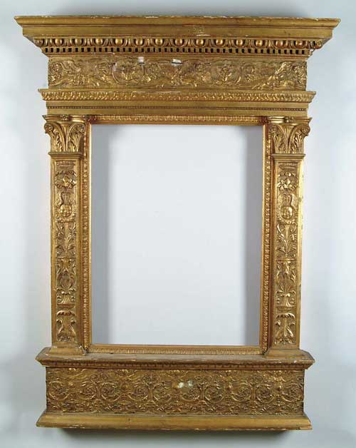 Appraisal: TH EARLY TH CENTURY TABERNACLE FRAME Fancy gesso decoration with