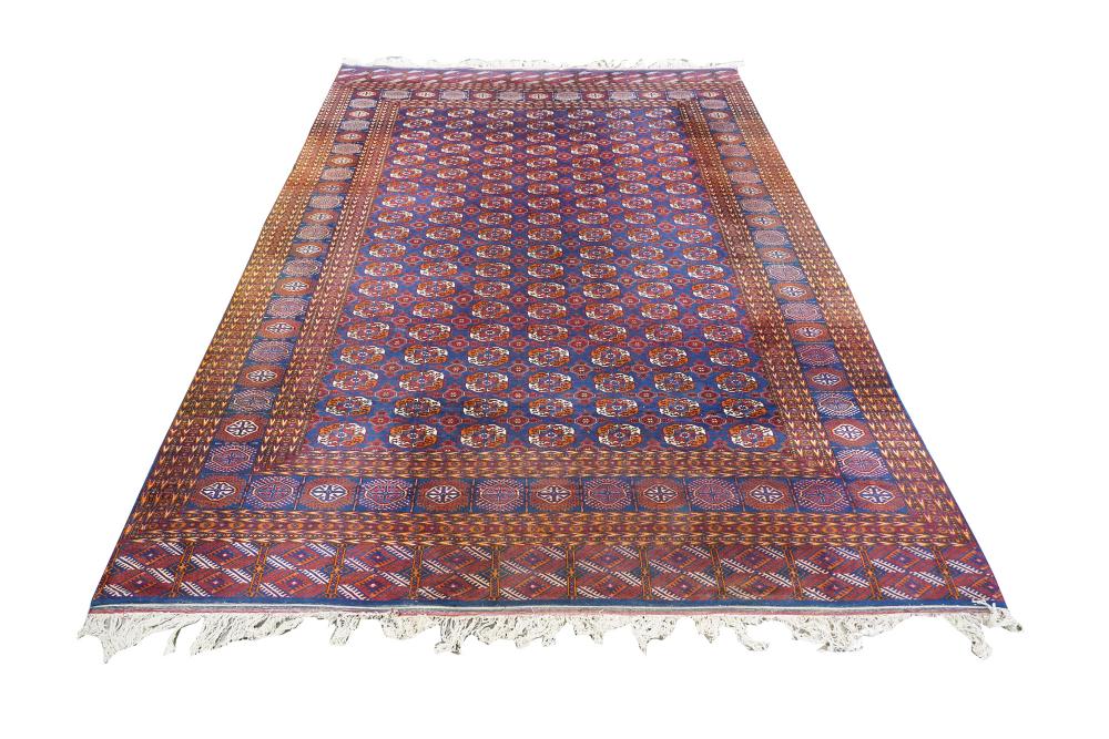 Appraisal: TEKKE BOKHARA STYLE CARPET ' x ' Condition