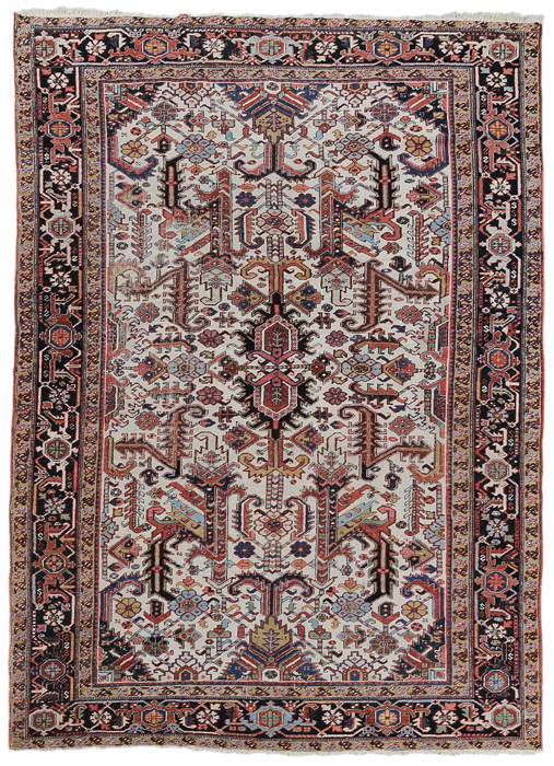 Appraisal: Heriz Carpet Persian early th century repeating geometric and floral