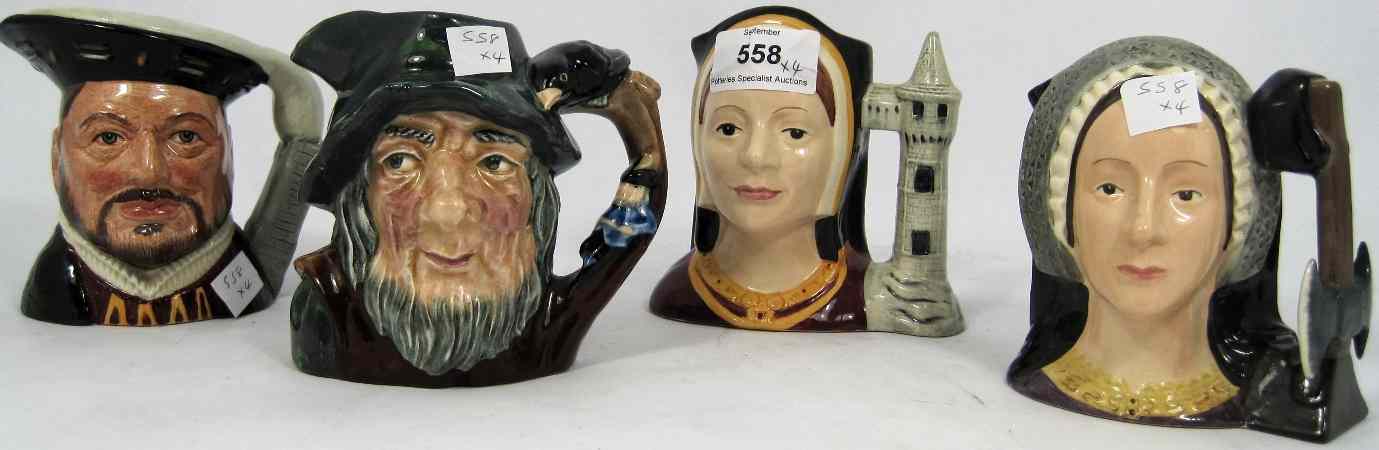 Appraisal: Royal Doulton Small Character Jugs Henry VIII D Catherine of