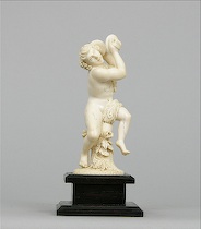 Appraisal: Fine European Carved Ivory Figurine of Dionysus the God of