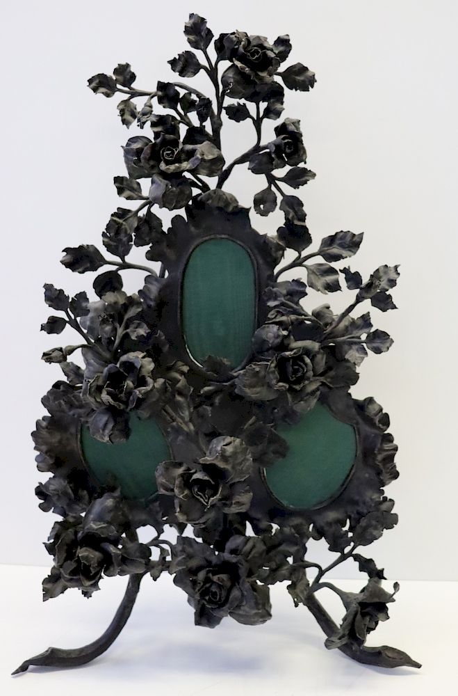 Appraisal: Large Asian Style Bronze Sconce Together With A Beautiful Patinated