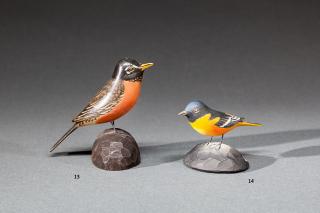 Appraisal: Miniature Robin A Elmer Crowell - East Harwich MA c