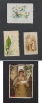 Appraisal: A Lot of Victorian Easter Cards Lot features four Easter