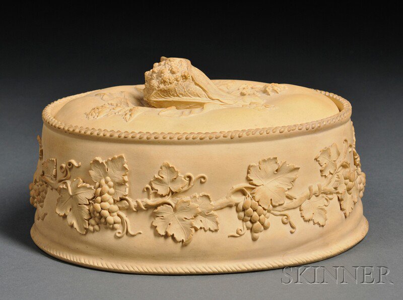 Appraisal: Wedgwood Caneware Game Pie Dish and Cover England early th