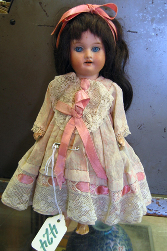 Appraisal: GERMAN ARMAND MARSEILLE PETITE BISQUE SWIVEL HEAD DOLL Blue sleep