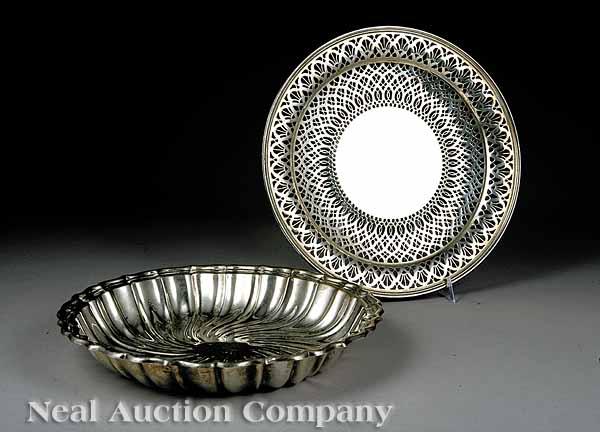 Appraisal: A Tiffany Sterling Silver Reticulated Cake Plate and a Gorham