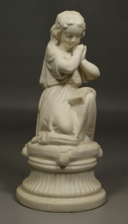 Appraisal: Bennington Pottery Parian porcelain of a kneeling child Bennington VT