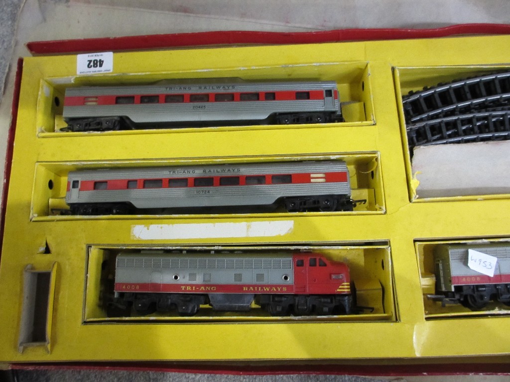 Appraisal: Lot comprising Triang train set a tray of boxed accessories