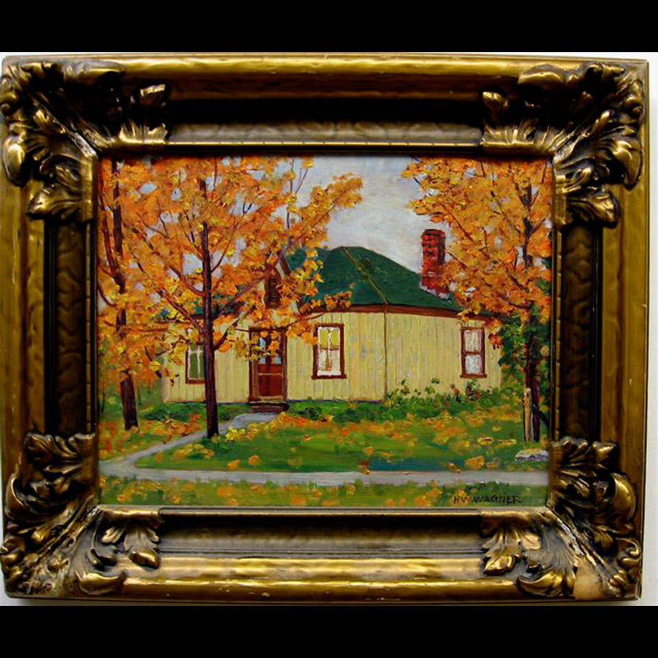 Appraisal: HOUSE IN AUTUMN HERBERT WILLIAM WAGNER - CANADIAN OIL ON