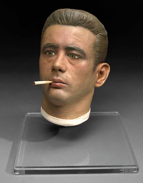 Appraisal: A James Dean life mask by Kenneth Kendall circa s-