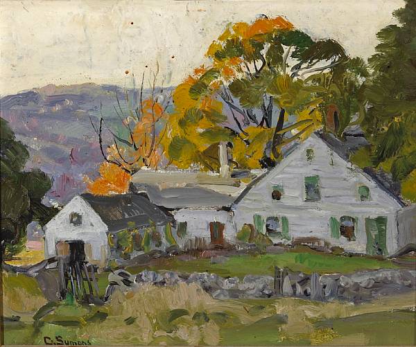 Appraisal: George Gardner Symons American - White Ranch House signed 'G