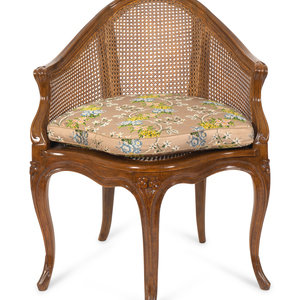 Appraisal: A Louis XV Provincial Beechwood Chaise a Bureau THIRD QUARTER