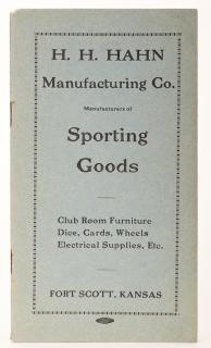 Appraisal: H H Hahn Manufacturing Co Manufacturers of Sporting Goods Fort