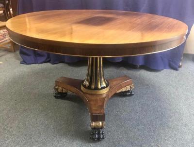 Appraisal: A Regency rosewood centre table in the manner of Marsh