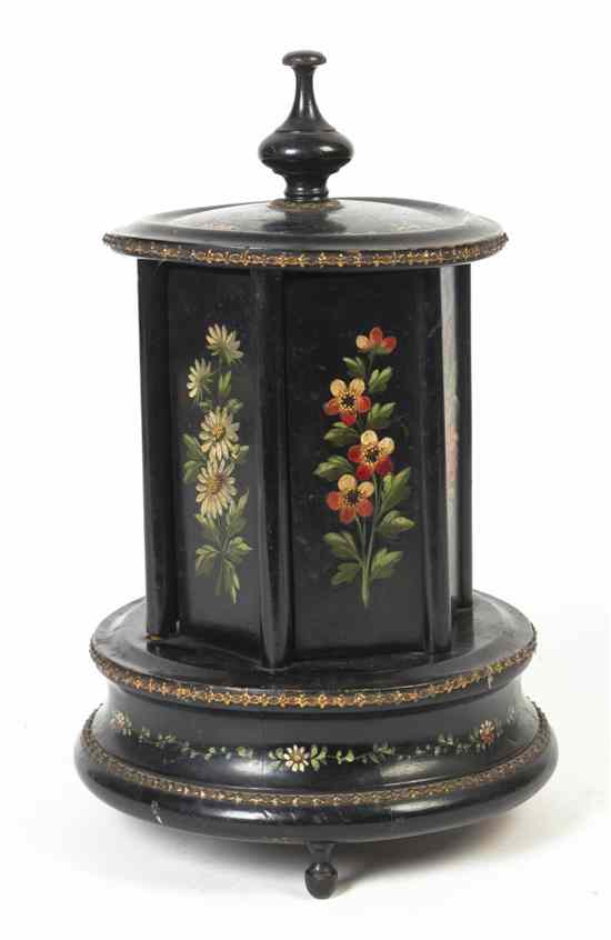 Appraisal: A Victorian Musical and Mechanical Cigarette and Cigar Dispenser having