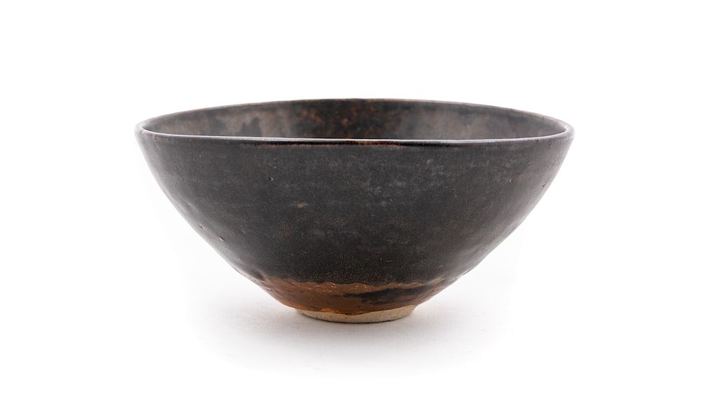 Appraisal: A Chinese Jizhouyao-Style Brown Glazed Stoneware Bowl Height in cm