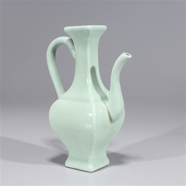 Appraisal: Chinese celadon glazed porcelain ewer some wear firing flaw to