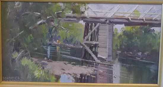 Appraisal: LAURENCE D KERMOND UNDER THE BRIDGE OIL ON BOARD