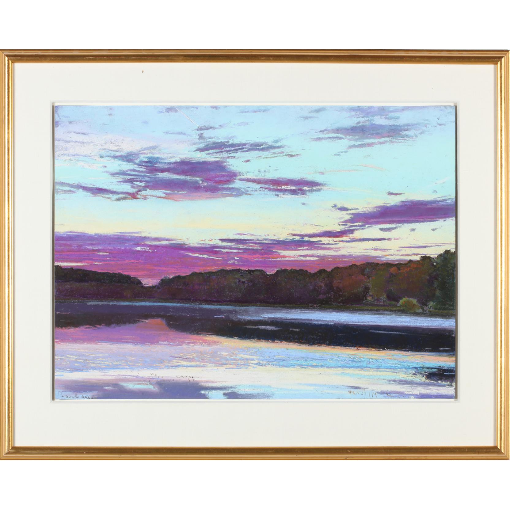 Appraisal: Charles Basham OH La Dew Reservoir - Western View pastel