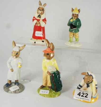 Appraisal: Royal Doulton Bunnykins Figures Sailor DB Caddy DB Wee Willie