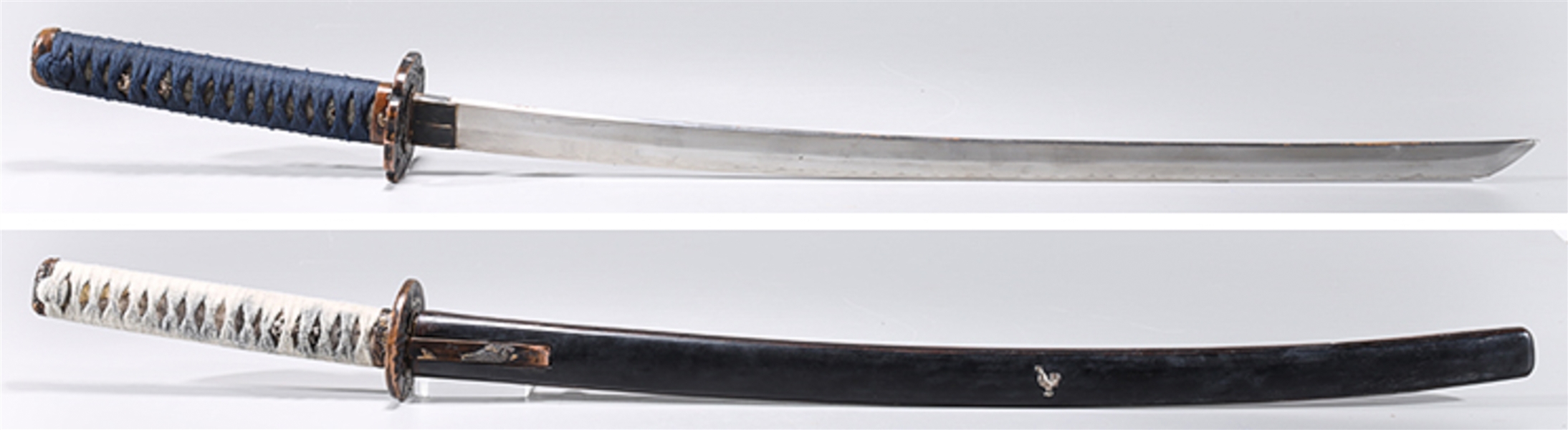 Appraisal: Two Japanese samurai swords as is condition longest L Provenance