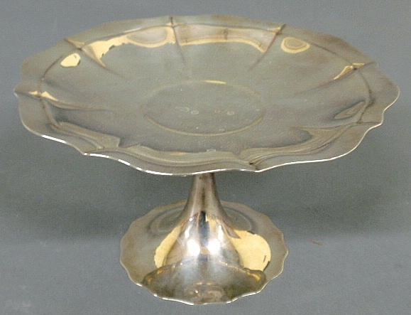 Appraisal: - Sterling silver compote by International h x dia troy