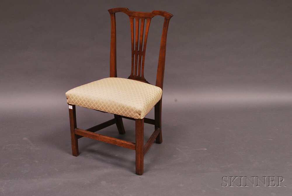 Appraisal: Chippendale Walnut Side Chair mid-Atlantic or southeastern United States late