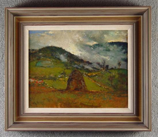 Appraisal: Elliott Daingerfield American - Circa 's Oil on canvas Valley