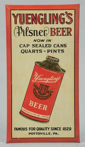 Appraisal: Yuengling's Beer Embossed Tin Over Cardboard Sign s to s