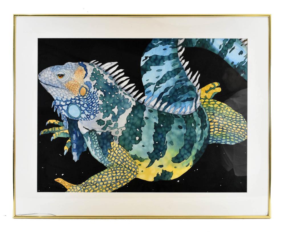 Appraisal: KENDAHL JAN JUBB AMERICAN B Iguana Signed dated l l