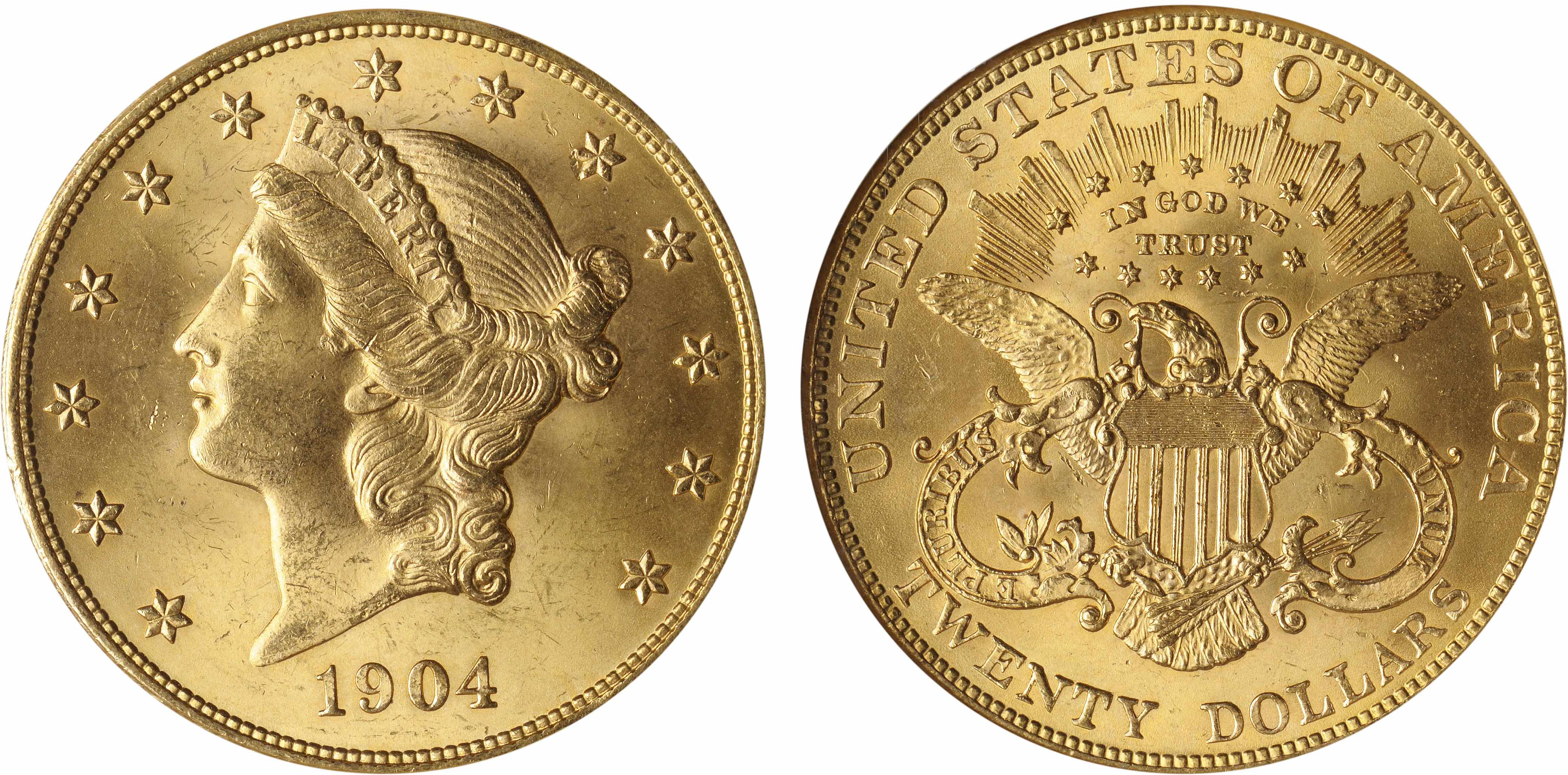 Appraisal: MS NGC When Liberty double eagles are found in Gem